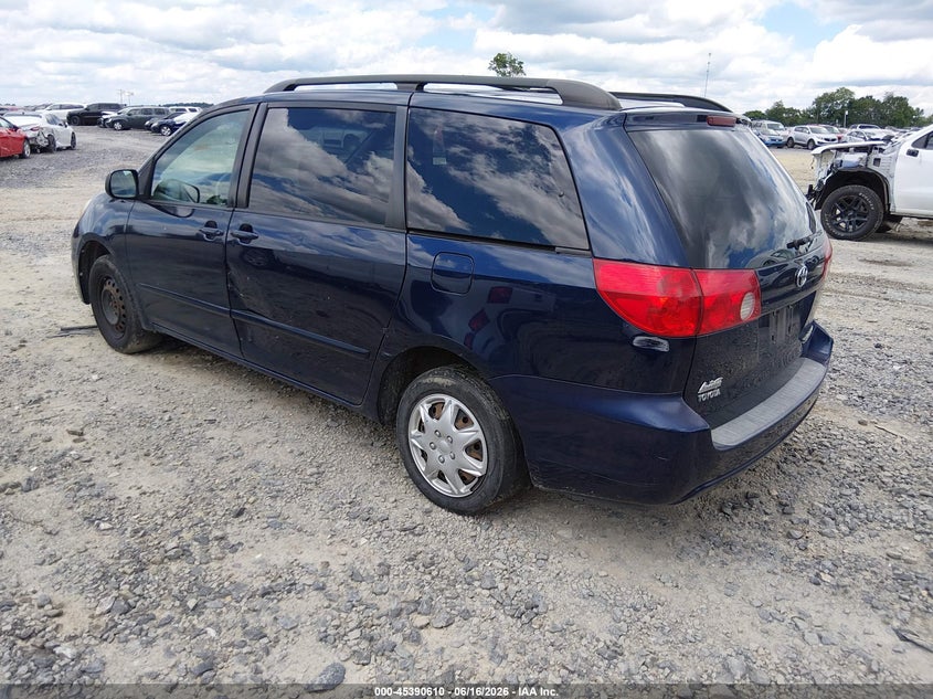 2006 Toyota Sienna VIN 5TDZA23C76S468612 IAAI salvage auction — NORMAL WEAR, Original (West Virginia), sold $200 on 2026-07-15 (photo 3)