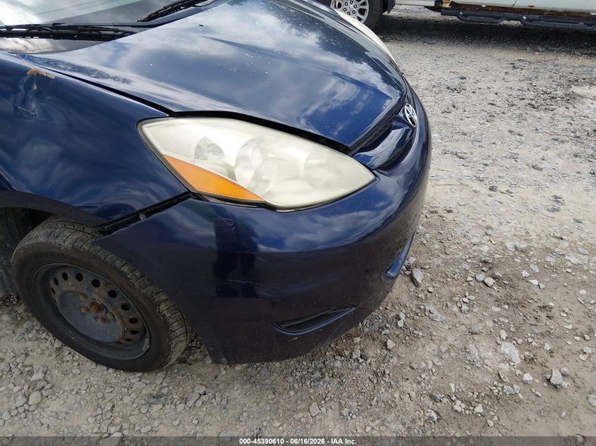 2006 Toyota Sienna VIN 5TDZA23C76S468612 IAAI salvage auction — NORMAL WEAR, Original (West Virginia), sold $200 on 2026-07-15 (photo 6)