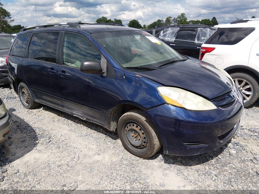 2006 Toyota Sienna VIN 5TDZA23C76S468612 IAAI salvage auction — NORMAL WEAR, Original (West Virginia), sold $200 on 2026-07-15 (photo 1)