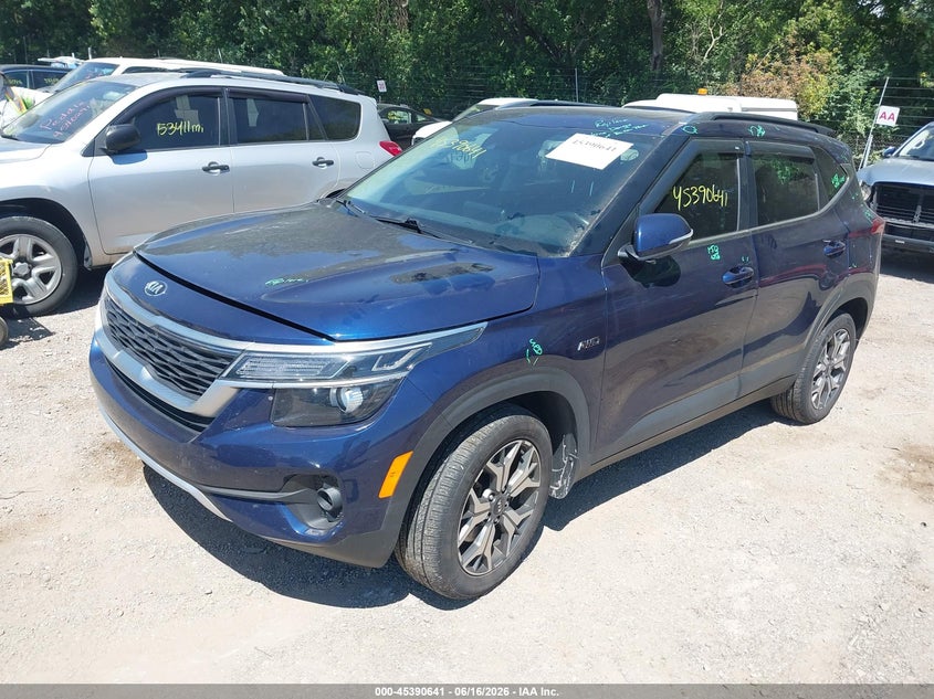 2021 Kia Seltos VIN KNDERCAA8M7155302 IAAI salvage auction — HAIL, Salvage (Indiana), sold $5,000 on 2026-07-22 (photo 2)