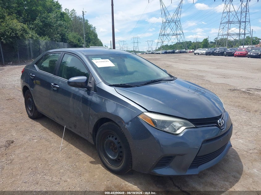 2014 Toyota Corolla VIN 5YFBURHE2EP104651 IAAI salvage auction — NORMAL WEAR, Clear (Pennsylvania), sold $2,700 on 2026-07-10 (photo 1)