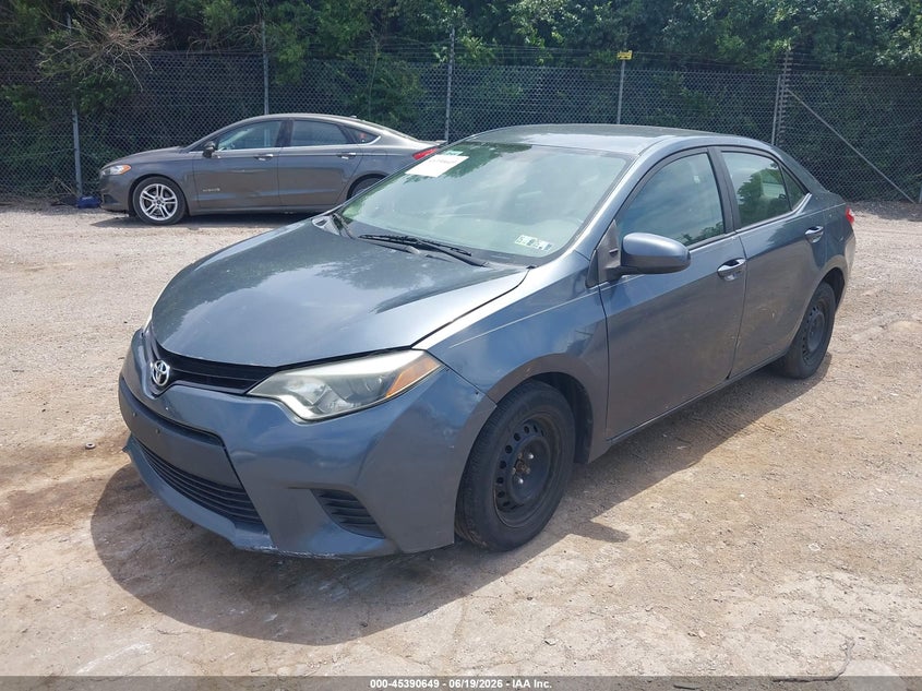 2014 Toyota Corolla VIN 5YFBURHE2EP104651 IAAI salvage auction — NORMAL WEAR, Clear (Pennsylvania), sold $2,700 on 2026-07-10 (photo 2)