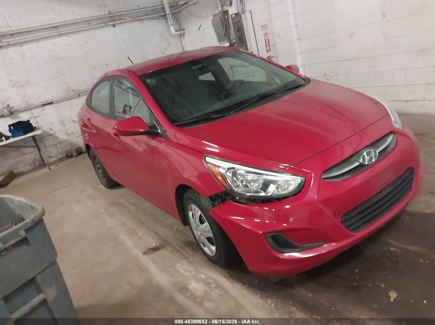 2016 Hyundai Accent VIN KMHCT4AE1GU135850 IAAI salvage auction — NORMAL WEAR, Salvage Title, sold $250 on 2026-07-29 (photo 1)