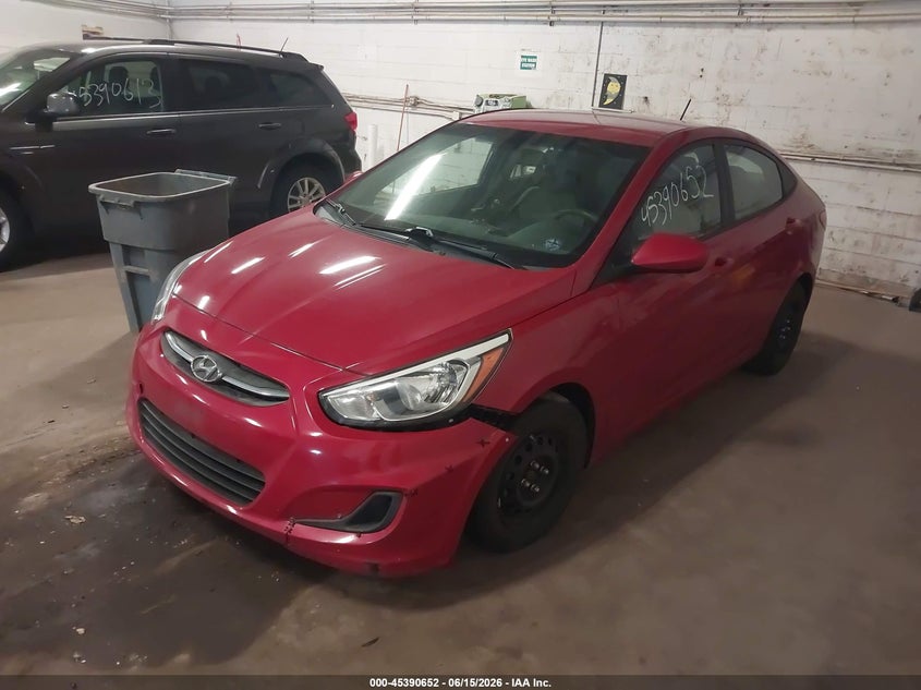 2016 Hyundai Accent VIN KMHCT4AE1GU135850 IAAI salvage auction — NORMAL WEAR, Salvage Title, sold $250 on 2026-07-29 (photo 2)