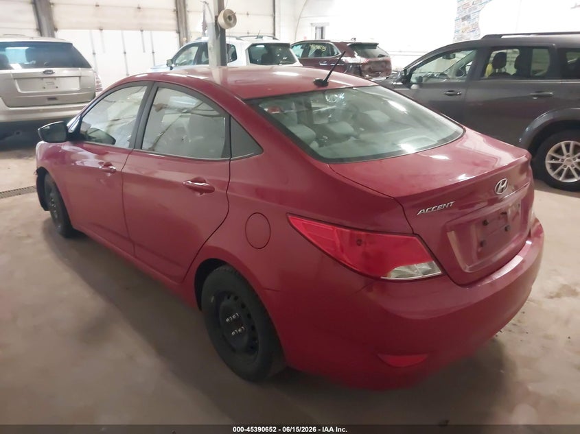 2016 Hyundai Accent VIN KMHCT4AE1GU135850 IAAI salvage auction — NORMAL WEAR, Salvage Title, sold $250 on 2026-07-29 (photo 3)
