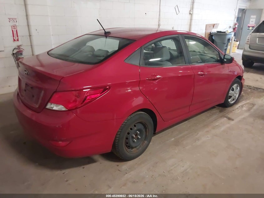 2016 Hyundai Accent VIN KMHCT4AE1GU135850 IAAI salvage auction — NORMAL WEAR, Salvage Title, sold $250 on 2026-07-29 (photo 4)