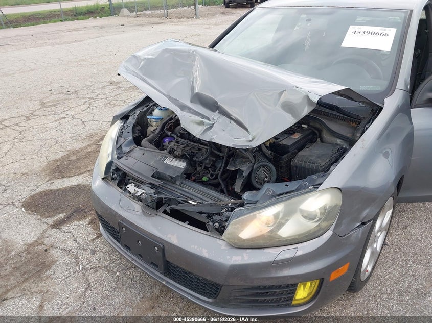 2010 Volkswagen Gti VIN WVWED7AJ1AW419967 IAAI salvage auction — FRONT END, Salvage (Illinois), sold $600 on 2026-07-29 (photo 6)