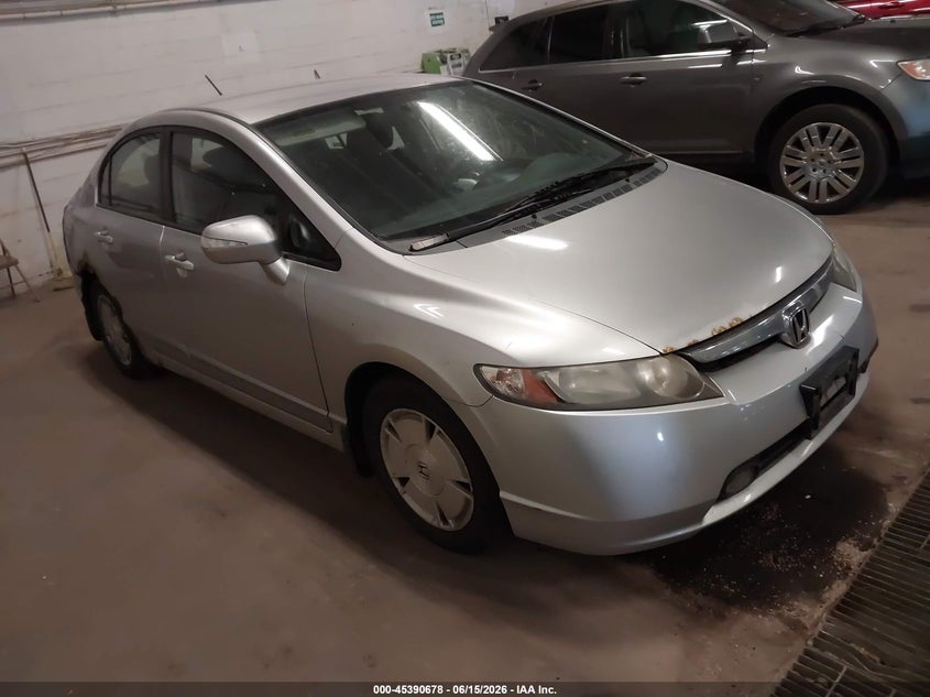 2008 Honda Civic hybrid VIN JHMFA36288S002756 IAAI salvage auction — NORMAL WEAR, Clear (Minnesota), sold $250 on 2026-07-15 (photo 1)
