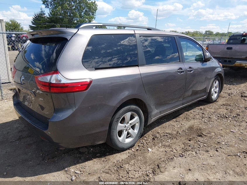 2016 Toyota Sienna VIN 5TDKK3DC1GS711299 IAAI salvage auction — LEFT FRONT, Salvage (Ohio), sold $2,250 on 2026-07-29 (photo 4)