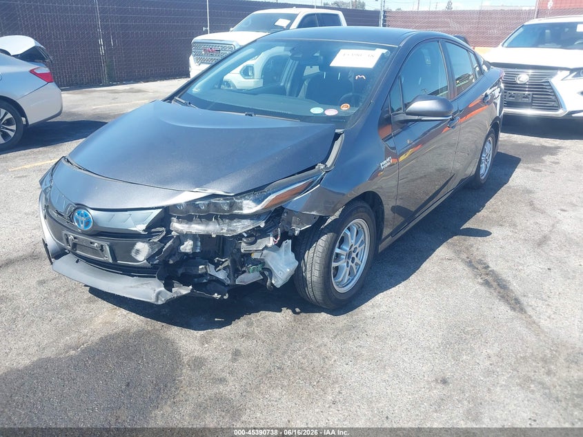2021 Toyota Prius VIN JTDKAMFP9M3176566 IAAI salvage auction — FRONT END, Salvage (California), sold $5,700 on 2026-07-06 (photo 2)