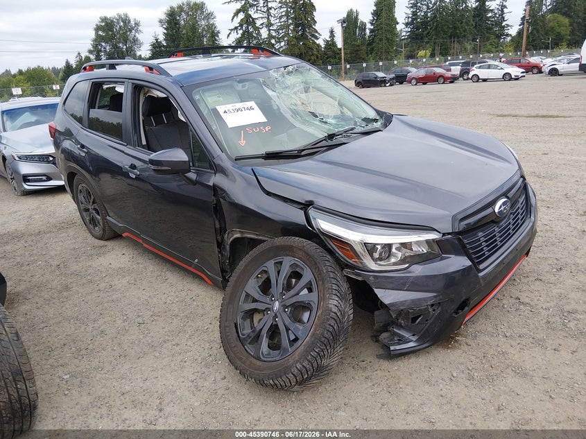 2020 Subaru Forester VIN JF2SKARC2LH447328 IAAI salvage auction — LEFT & RIGHT, Salvage Title, sold $1,700 on 2026-07-15 (photo 1)