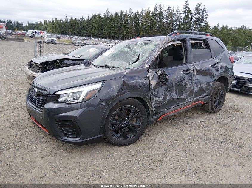 2020 Subaru Forester VIN JF2SKARC2LH447328 IAAI salvage auction — LEFT & RIGHT, Salvage Title, sold $1,700 on 2026-07-15 (photo 2)