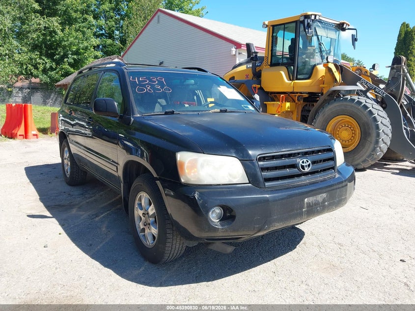 2006 Toyota Highlander VIN JTEEP21A660136643 IAAI salvage auction — NORMAL WEAR, Original (Maine), sold $725 on 2026-07-27 (photo 1)