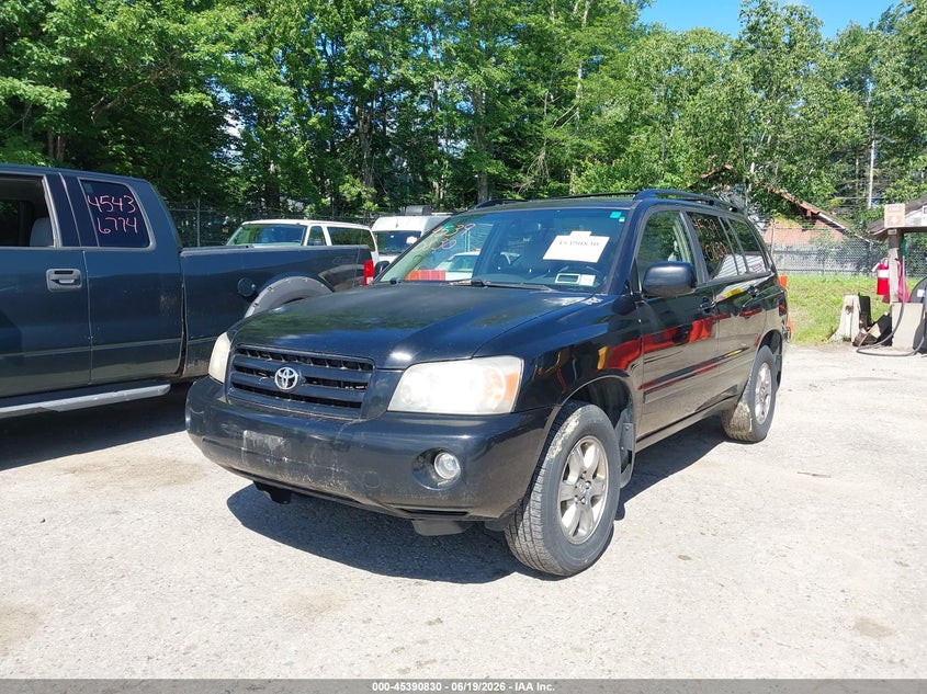 2006 Toyota Highlander VIN JTEEP21A660136643 IAAI salvage auction — NORMAL WEAR, Original (Maine), sold $725 on 2026-07-27 (photo 2)