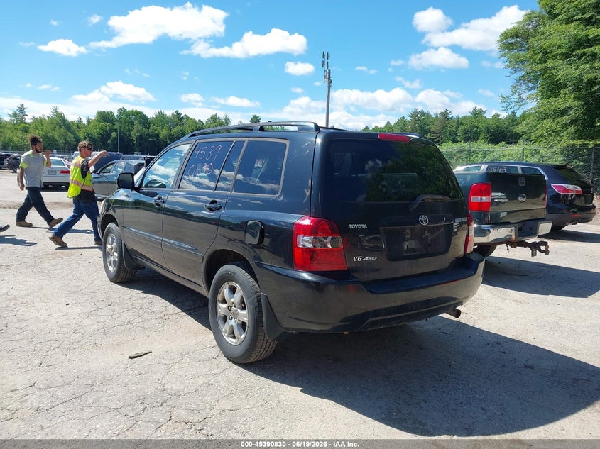 2006 Toyota Highlander VIN JTEEP21A660136643 IAAI salvage auction — NORMAL WEAR, Original (Maine), sold $725 on 2026-07-27 (photo 3)