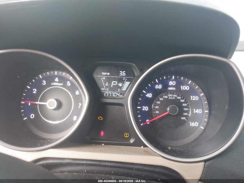 2016 Hyundai Elantra VIN 5NPDH4AEXGH748120 IAAI salvage auction — NORMAL WEAR, Clear (Alabama), sold $900 on 2026-07-19 (photo 7)
