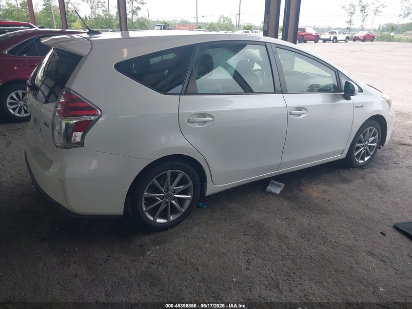 2015 Toyota Prius v VIN JTDZN3EU0FJ025408 IAAI salvage auction — UNKNOWN, Rebuildable (Florida), sold $2,550 on 2026-07-28 (photo 4)