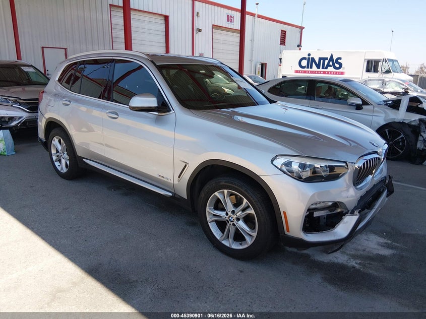2018 BMW X3 VIN 5UXTR9C52JLD62007 IAAI salvage auction — FRONT & REAR, Salvage Title, sold $6,500 on 2026-07-23 (photo 1)