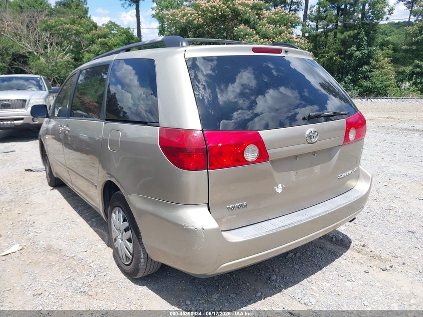 2008 Toyota Sienna VIN 5TDZK23C48S190803 IAAI salvage auction — NORMAL WEAR, Clear (Georgia), sold $650 on 2026-07-21 (photo 3)