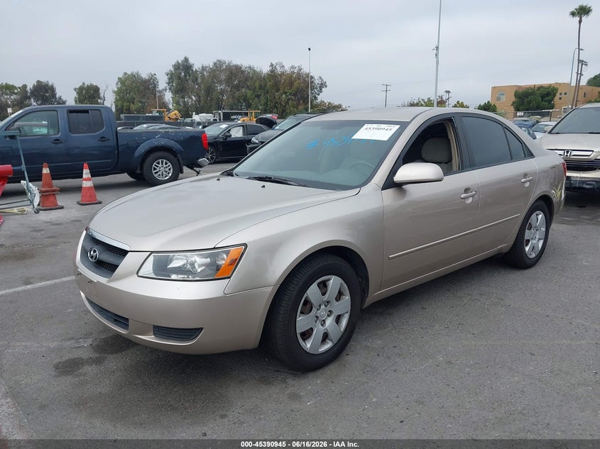 2008 Hyundai Sonata VIN 5NPET46C58H385639 IAAI salvage auction — THEFT, Salvage (California), sold $425 on 2026-07-16 (photo 2)