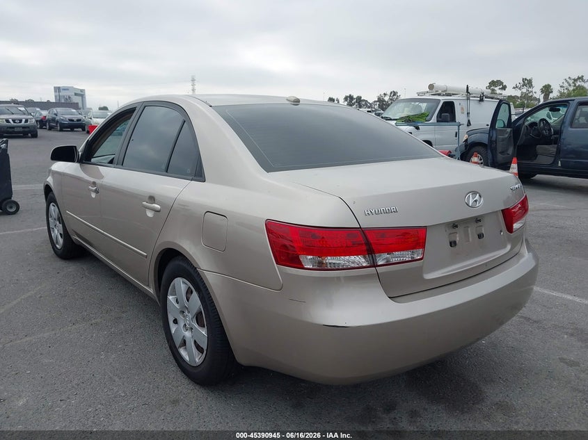 2008 Hyundai Sonata VIN 5NPET46C58H385639 IAAI salvage auction — THEFT, Salvage (California), sold $425 on 2026-07-16 (photo 3)