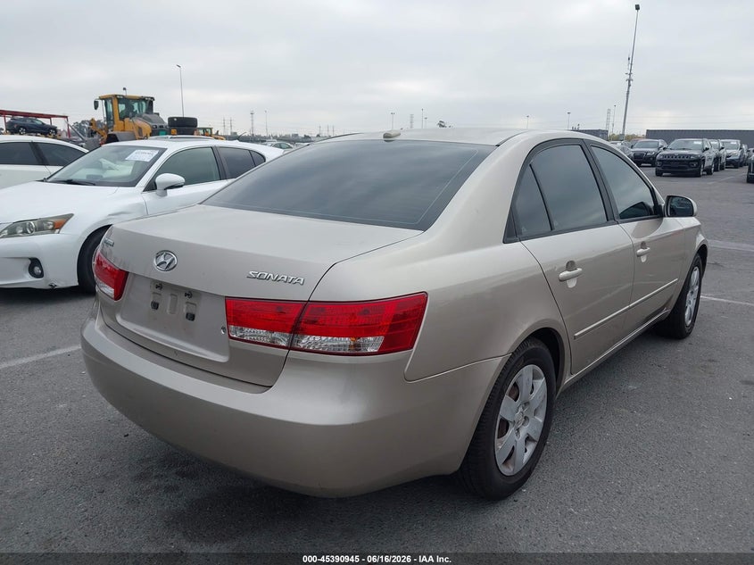 2008 Hyundai Sonata VIN 5NPET46C58H385639 IAAI salvage auction — THEFT, Salvage (California), sold $425 on 2026-07-16 (photo 4)
