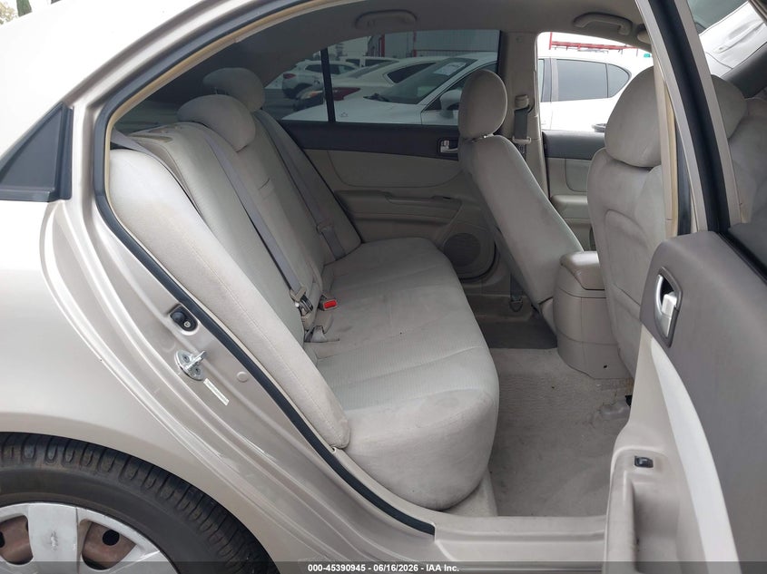 2008 Hyundai Sonata VIN 5NPET46C58H385639 IAAI salvage auction — THEFT, Salvage (California), sold $425 on 2026-07-16 (photo 8)