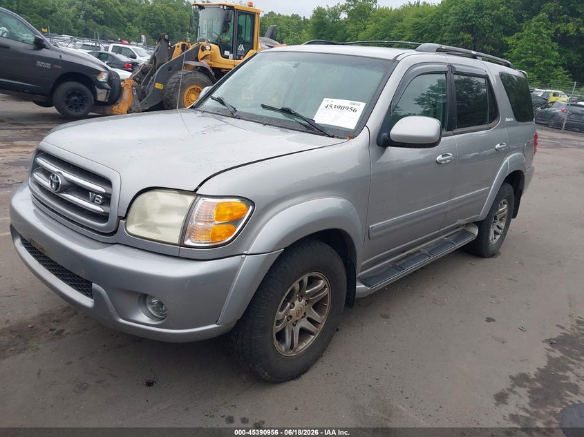 2003 Toyota Sequoia VIN 5TDBT48A73S145669 IAAI salvage auction — NORMAL WEAR, Clear (Connecticut), sold $475 on 2026-07-30 (photo 2)