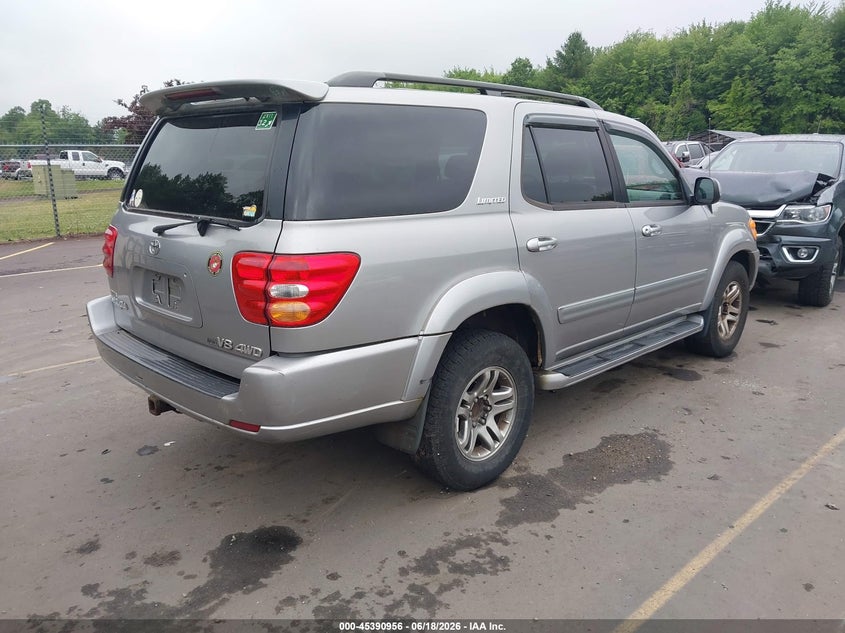 2003 Toyota Sequoia VIN 5TDBT48A73S145669 IAAI salvage auction — NORMAL WEAR, Clear (Connecticut), sold $475 on 2026-07-30 (photo 4)