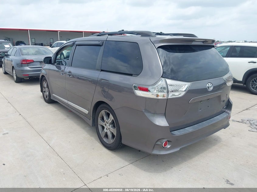 2012 Toyota Sienna VIN 5TDXK3DC5CS191110 IAAI salvage auction — HAIL, Original (Texas), sold $3,650 on 2026-07-24 (photo 3)