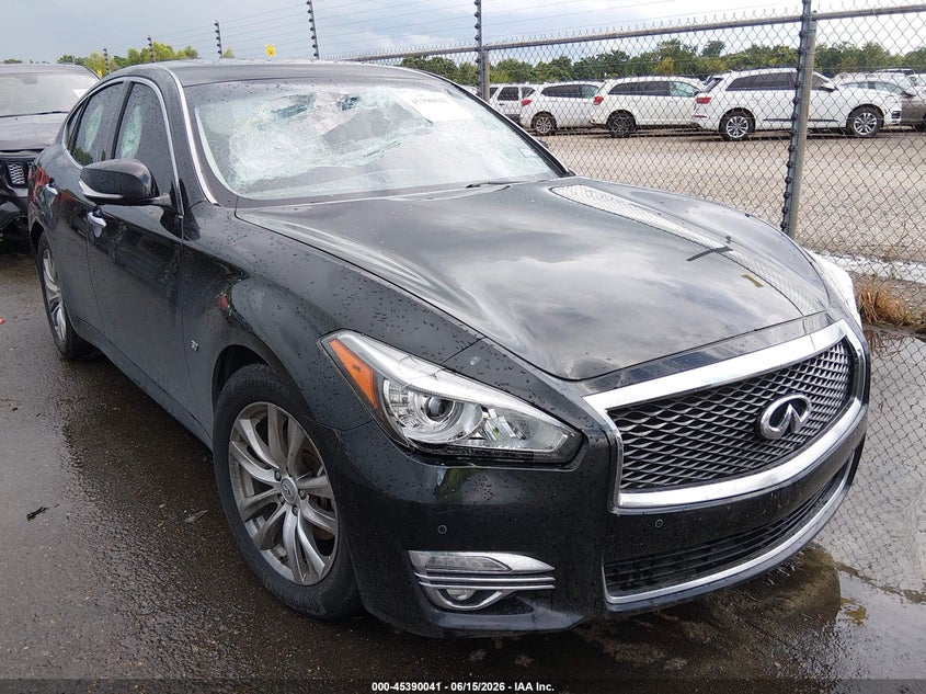 2019 Infiniti Q70 VIN JN1BY1AP6KM505445 IAAI salvage auction — VANDALISM, Salvage (Louisiana), sold $1,900 on 2026-07-27 (photo 1)