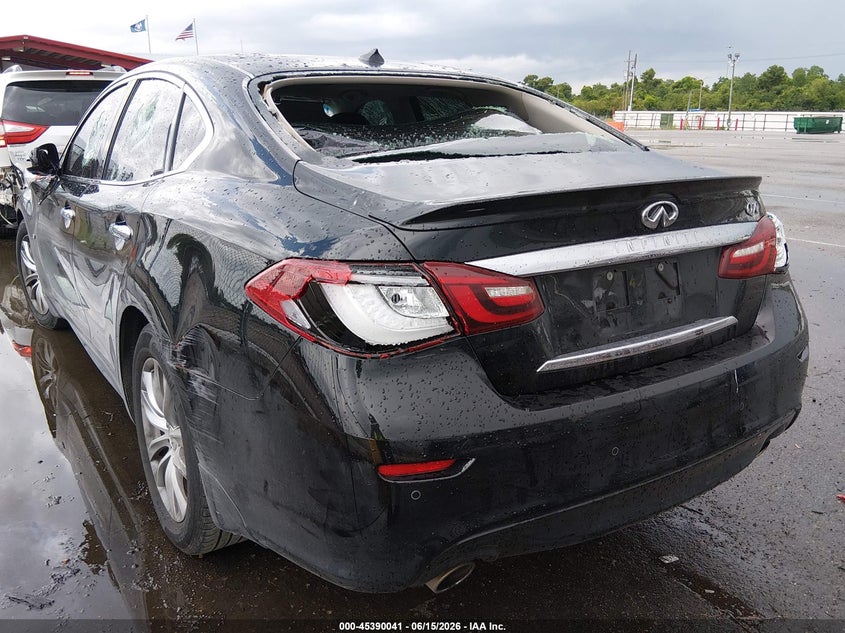 2019 Infiniti Q70 VIN JN1BY1AP6KM505445 IAAI salvage auction — VANDALISM, Salvage (Louisiana), sold $1,900 on 2026-07-27 (photo 3)
