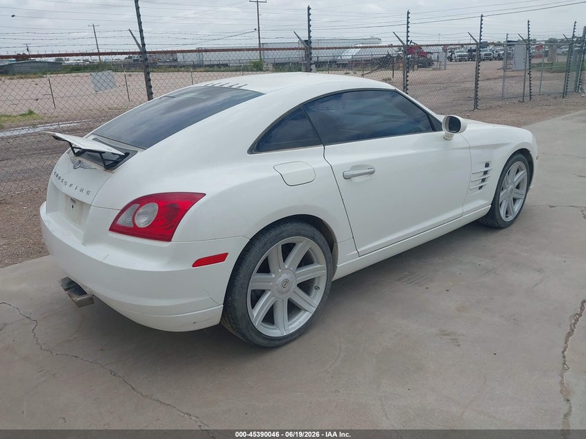 2004 Chrysler Crossfire VIN 1C3AN69L84X004532 IAAI salvage auction — NORMAL WEAR, Original (Texas), sold $175 on 2026-07-09 (photo 4)