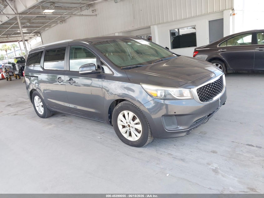 2017 Kia SEDONA VIN KNDMB5C17H6245061 IAAI salvage auction — NORMAL WEAR, Clear (Florida), sold $975 on 2026-07-22 (photo 1)