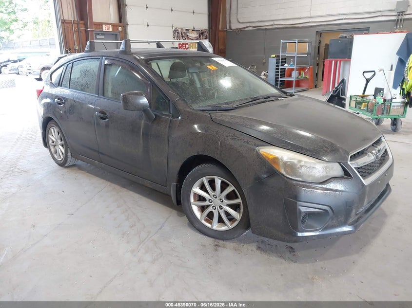 2013 Subaru Impreza VIN JF1GPAC64DH811572 IAAI salvage auction — BIO HAZARD, Clear (New York), sold $400 on 2026-07-08 (photo 1)