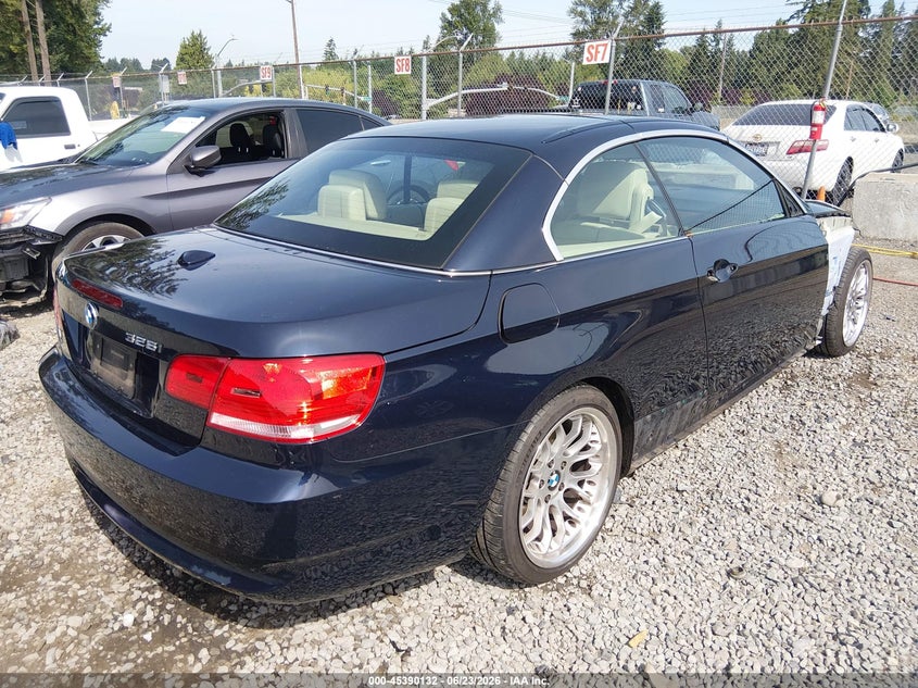 2007 BMW 3 series VIN WBAWR33557PX79743 IAAI salvage auction — RIGHT FRONT, Bill Of Sale (Washington), sold $1,250 on 2026-07-11 (photo 4)
