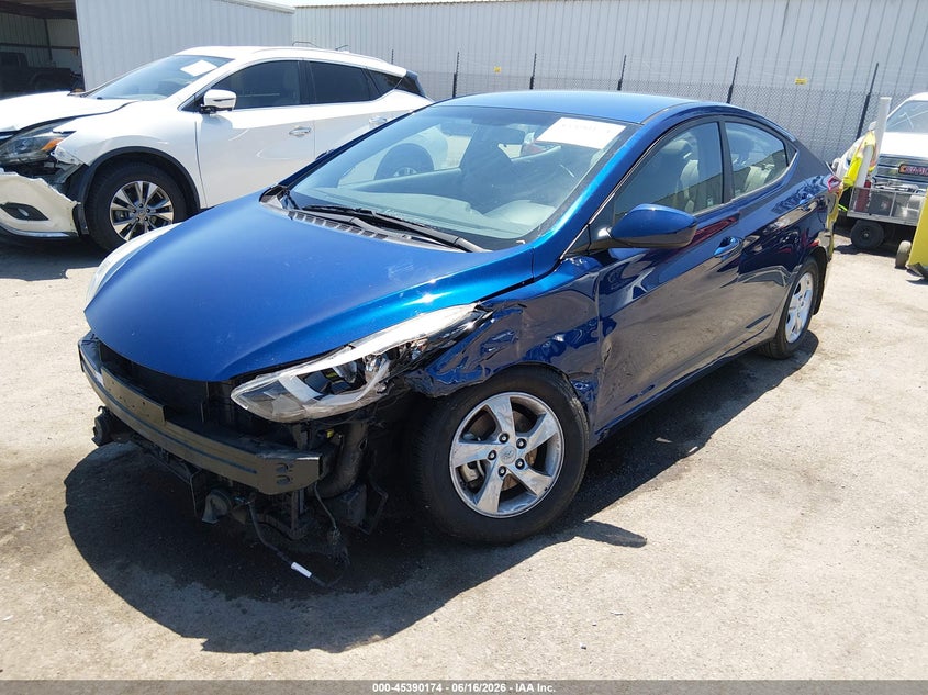 2015 Hyundai Elantra VIN 5NPDH4AE1FH612814 IAAI salvage auction — LEFT FRONT, Salvage Title, sold $1,350 on 2026-07-28 (photo 2)
