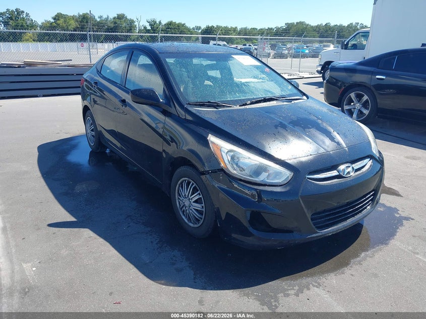2015 Hyundai Accent VIN KMHCT4AE1FU906550 IAAI salvage auction — NORMAL WEAR, Clear (Florida), sold $625 on 2026-07-29 (photo 1)