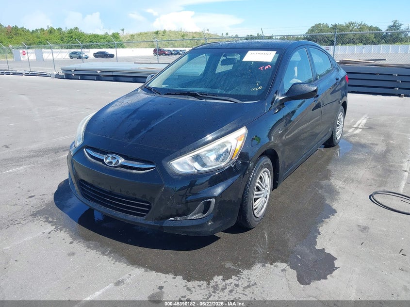 2015 Hyundai Accent VIN KMHCT4AE1FU906550 IAAI salvage auction — NORMAL WEAR, Clear (Florida), sold $625 on 2026-07-29 (photo 2)