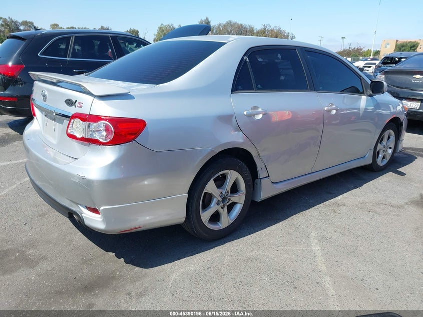 2012 Toyota Corolla VIN 5YFBU4EE0CP043840 IAAI salvage auction — NORMAL WEAR, Salvage (California), sold $1,850 on 2026-07-09 (photo 4)