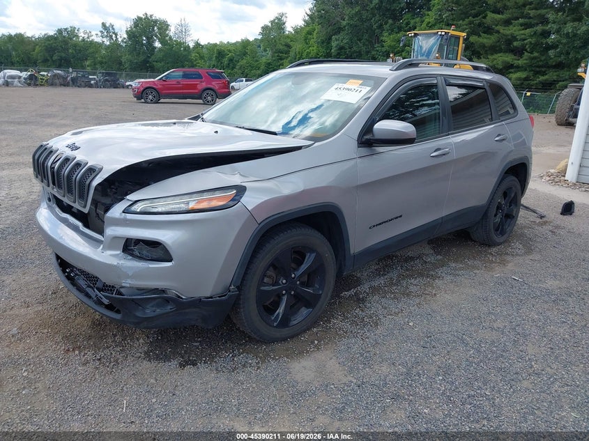 2018 Jeep Cherokee VIN 1C4PJLCB1JD595624 IAAI salvage auction — FRONT END, Salvage Title, sold $1,800 on 2026-08-03 (photo 2)