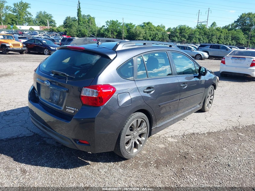 2014 Subaru Impreza VIN JF1GPAL61E8307899 IAAI salvage auction — NORMAL WEAR, Clear (Pennsylvania), sold $600 on 2026-07-24 (photo 4)