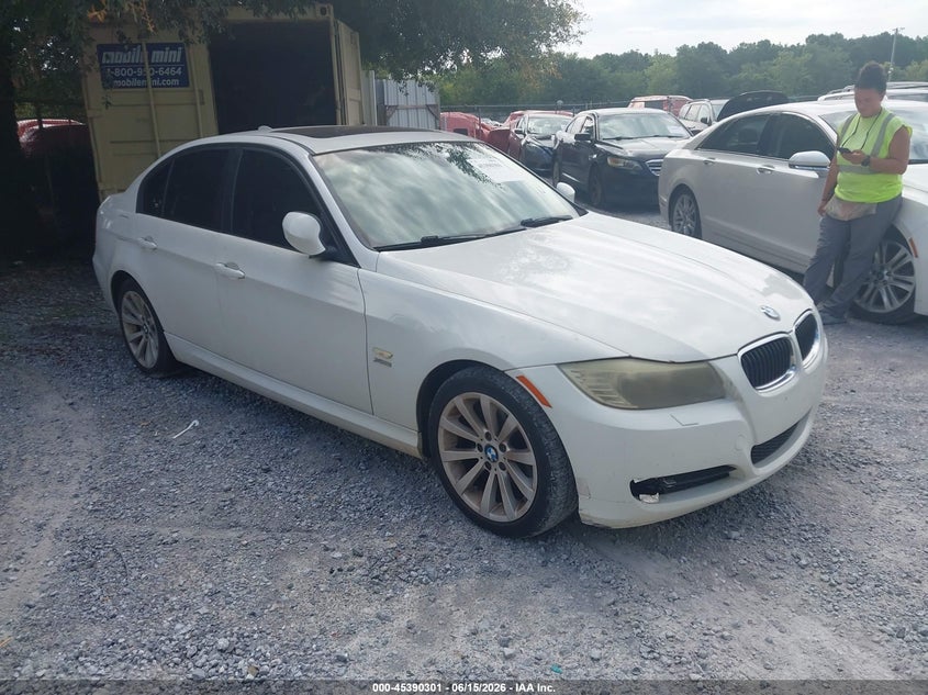 2011 BMW 3 series VIN WBAPK5C54BF125769 IAAI salvage auction — LEFT REAR, Clear (Florida), sold $300 on 2026-07-16 (photo 1)