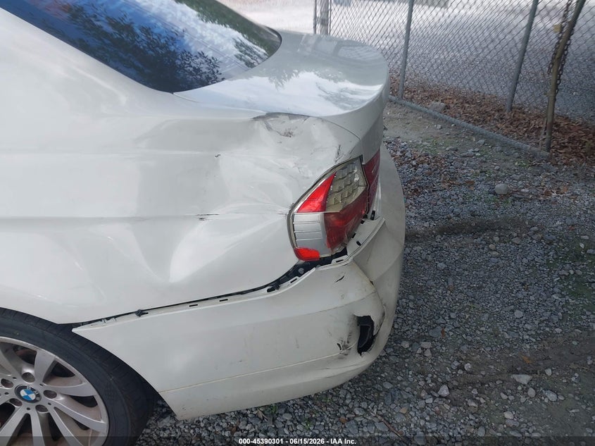 2011 BMW 3 series VIN WBAPK5C54BF125769 IAAI salvage auction — LEFT REAR, Clear (Florida), sold $300 on 2026-07-16 (photo 6)