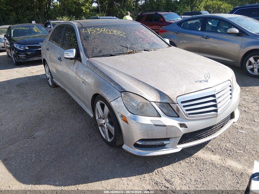 2012 Mercedes-benz E-klasse VIN WDDHF5KB9CA637440 IAAI salvage auction — NORMAL WEAR, Clear (Indiana), sold $1,400 on 2026-07-08 (photo 1)