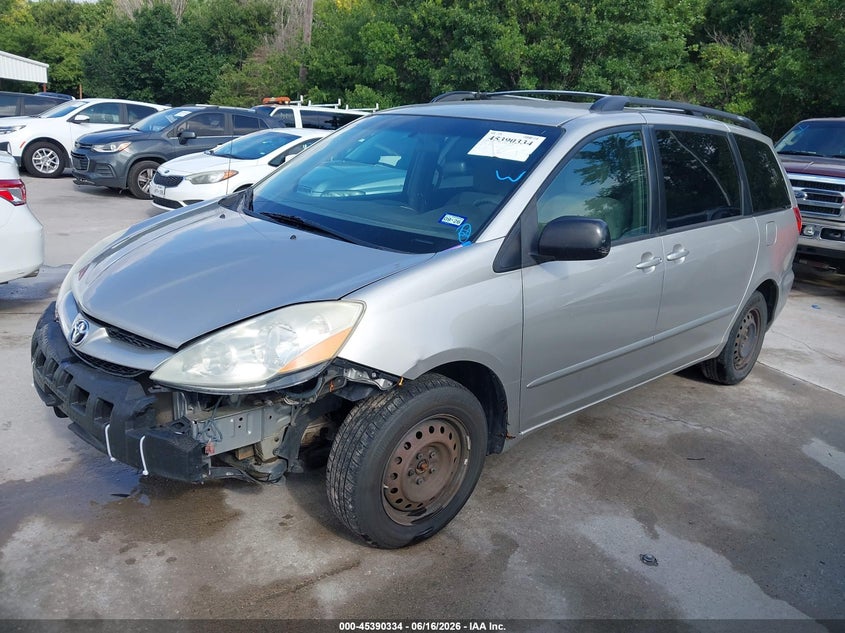 2008 Toyota Sienna VIN 5TDZK23C28S213141 IAAI salvage auction — NORMAL WEAR, Original (Texas), sold $1,025 on 2026-07-13 (photo 2)