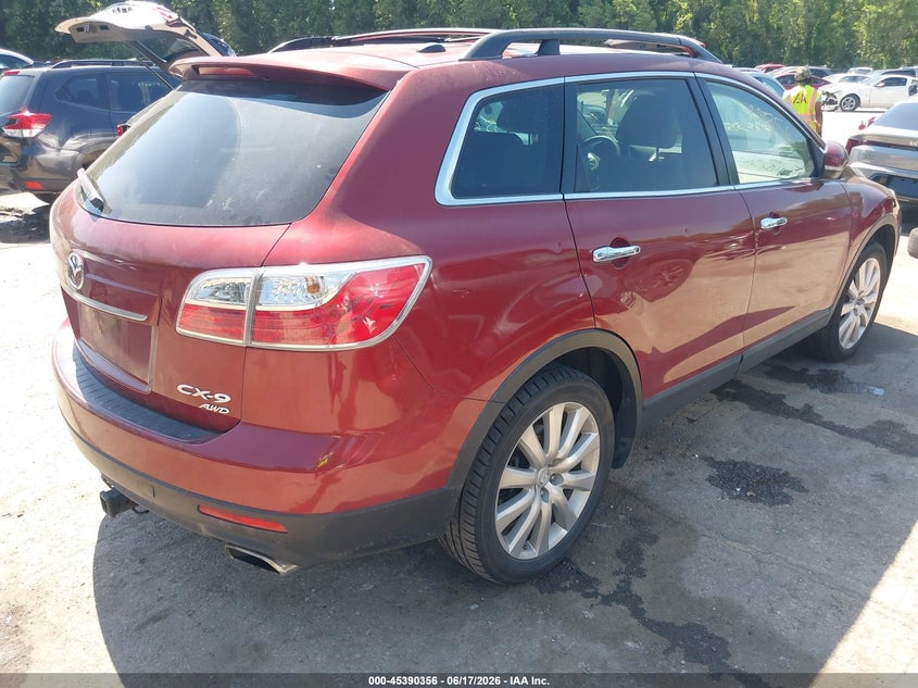 2010 Mazda Cx-9 VIN JM3TB3MA6A0207545 IAAI salvage auction — HAIL, Salvage (Kansas), sold $500 on 2026-07-15 (photo 4)