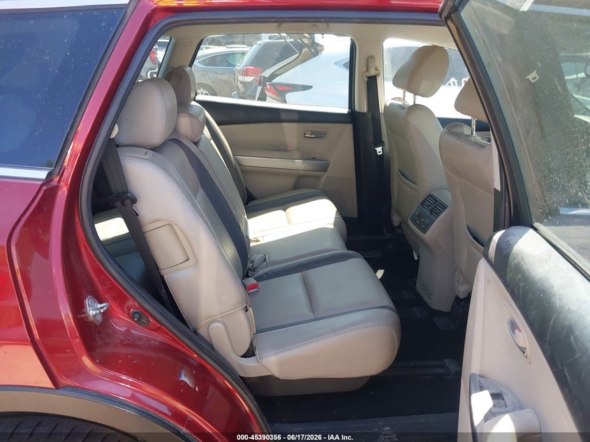 2010 Mazda Cx-9 VIN JM3TB3MA6A0207545 IAAI salvage auction — HAIL, Salvage (Kansas), sold $500 on 2026-07-15 (photo 8)