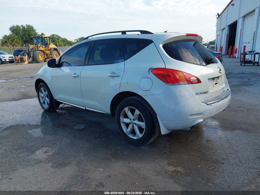 2010 Nissan Murano VIN JN8AZ1MW6AW107538 IAAI salvage auction — FRONT END, Clear (Florida), sold $225 on 2026-07-22 (photo 3)