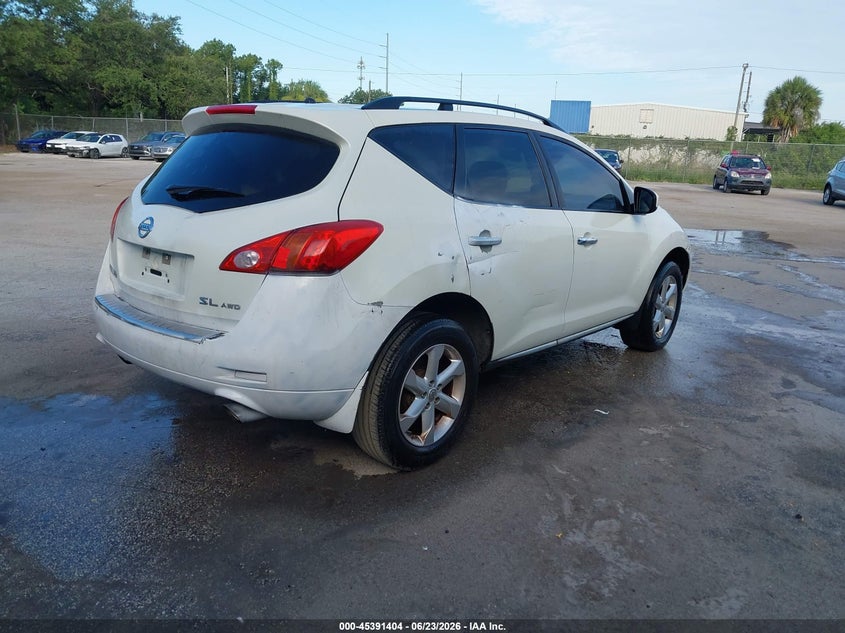 2010 Nissan Murano VIN JN8AZ1MW6AW107538 IAAI salvage auction — FRONT END, Clear (Florida), sold $225 on 2026-07-22 (photo 4)